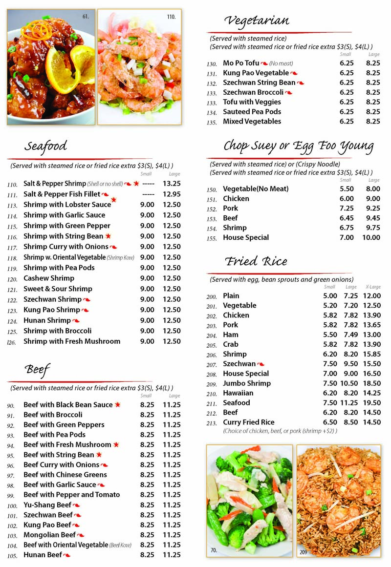 China Palace Menu 2